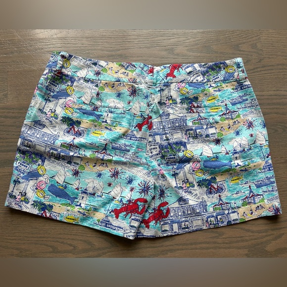 Vineyard Vines Women’s Edgartown Print Scene 4” Inseam Shorts-Size 14 - Picture 2 of 6
